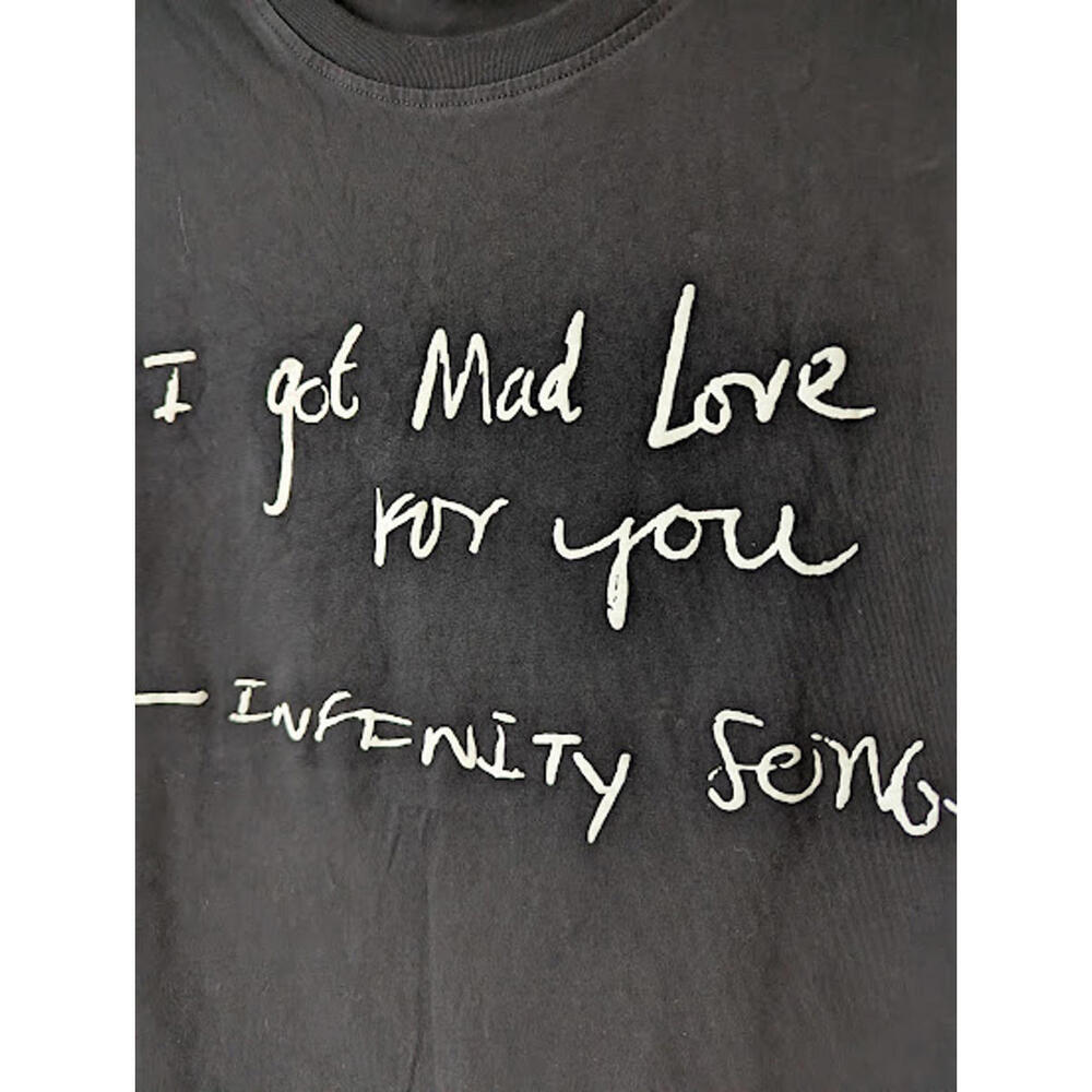 Infinity Song Mad Love Collection super soft black band Tee Size L rock soul - Picture 5 of 5